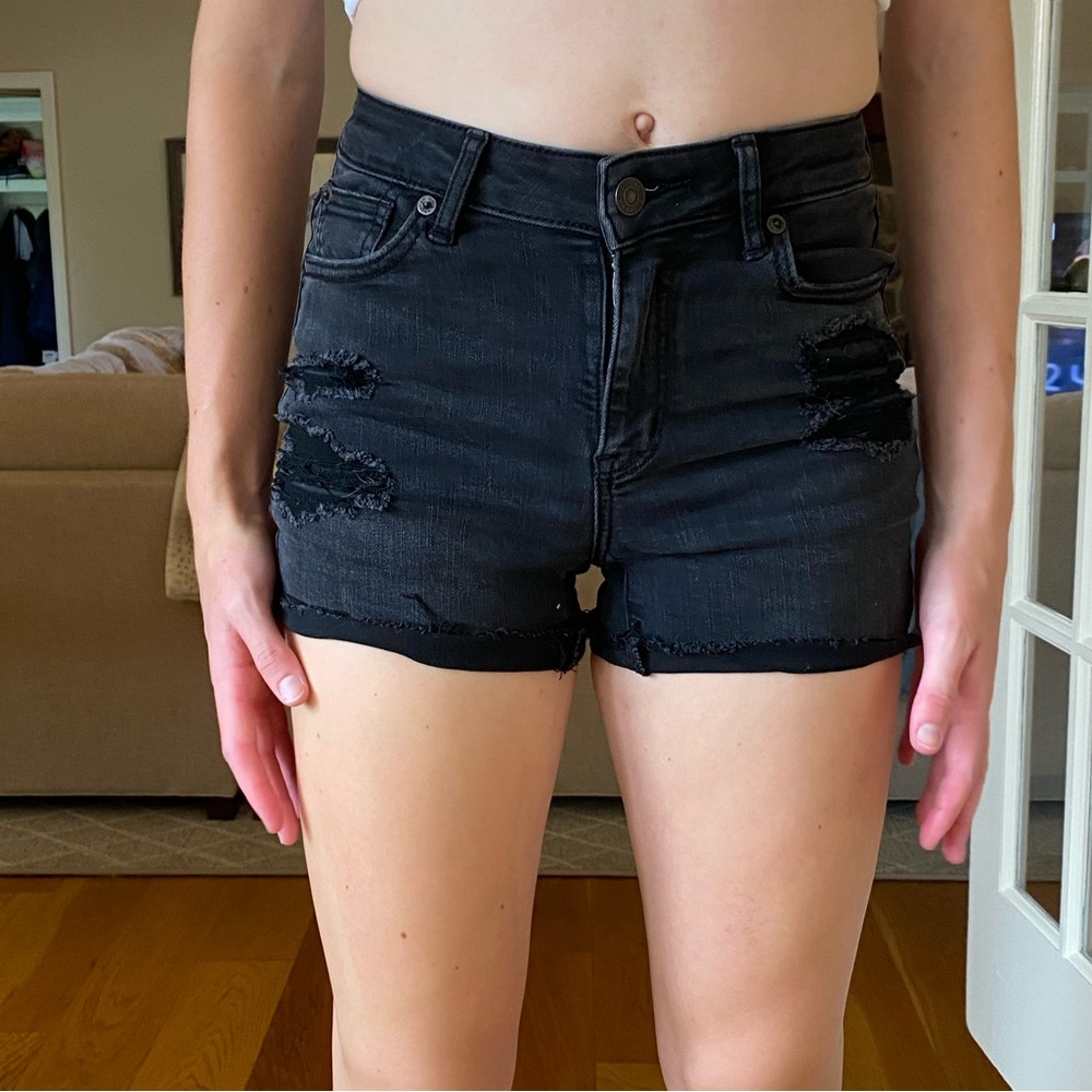 American Eagle Black Stretchy Shorts